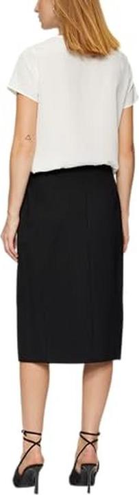 Actual product image S.Oliver Rock Vorne geschlitzter Bleistiftrock aus Interlock (40)