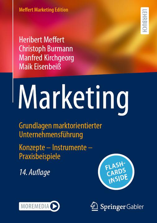 Produktbild Marketing (Deutsch, Christoph Burmann, Heribert Meffert, Maik Eisenbeiss, Manfred Kirchgeorg, 2024)