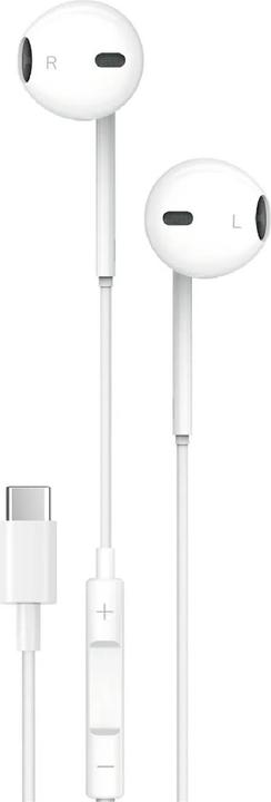 Immagine prodotto Porodo Soundtec Stereo Kopfhörer Typ-C mit High-Clarify Mikrofon - Weiss (Cablato)