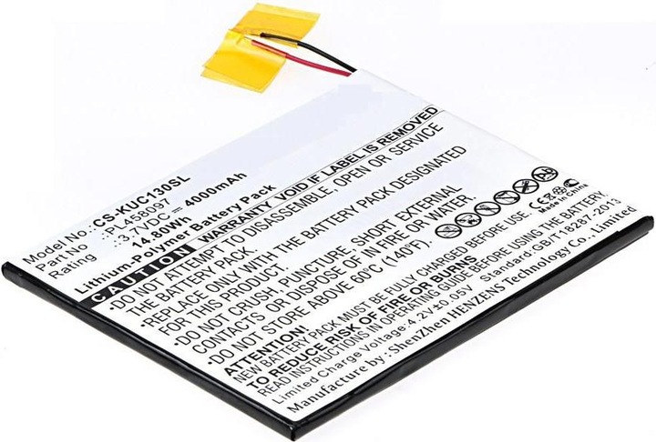 Actual product image CoreParts Battery for KURIO Tablet (4000 mAh)