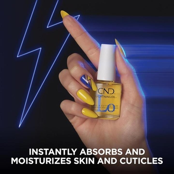 Actual product image CND Lightning Oil - Lightning-Fast Absorption & Hydration for Nail & Cuticle Care (15 ml)