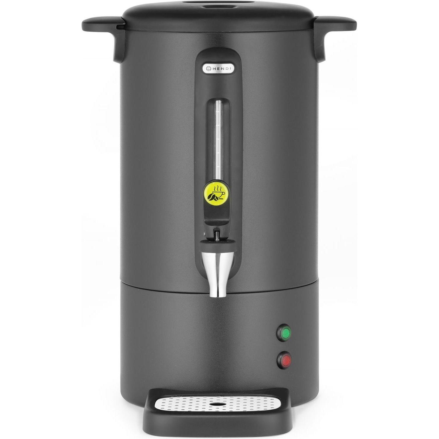 Hendi Percolator mattschwarz 7 l Design by Bronwasser, Filterkaffeemaschine, Schwarz