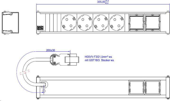 Immagine prodotto Bachmann 912.703 (4x, CEE 7/3)