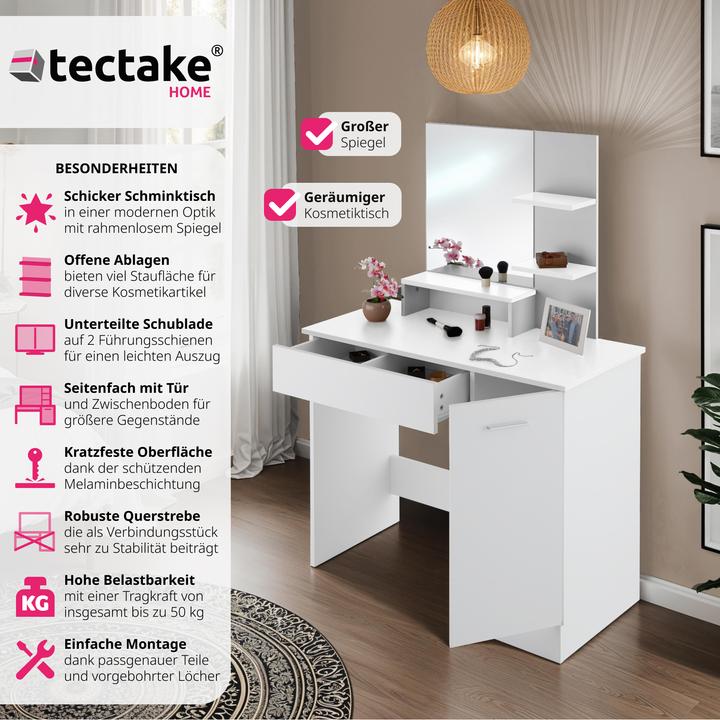 Image du produit tectake Zoe (40 x 90 x 138.50 cm)