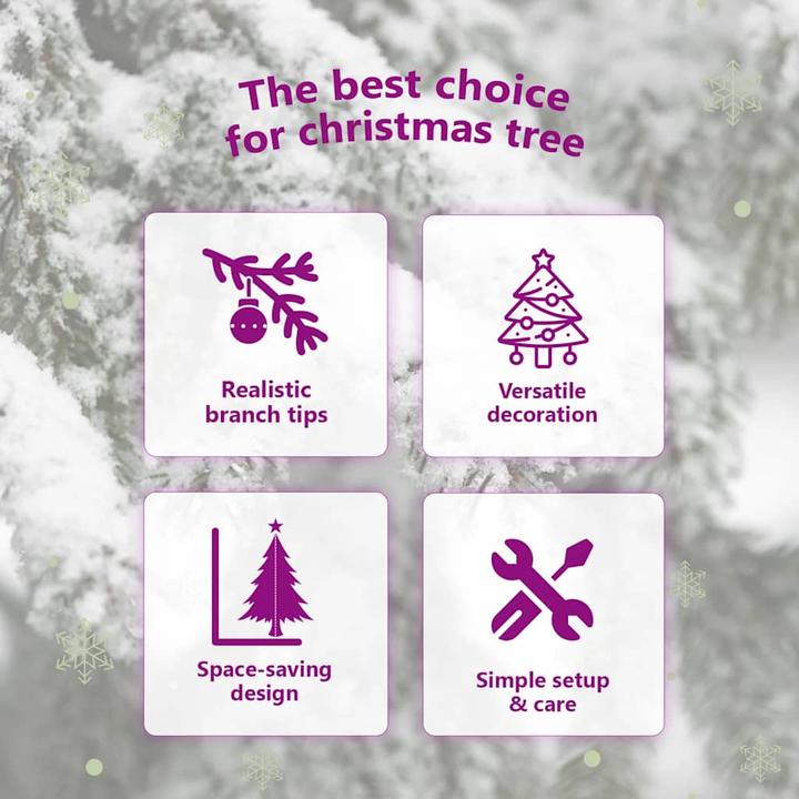 Produktbild vidaXL künstlicher halber Weihnachtsbaum (150 cm)