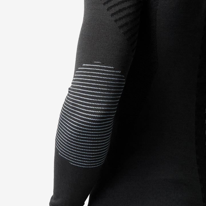 Actual product image Wedze Ski underwear functional shirt men's wool breathable - BL 900 black (XXL)