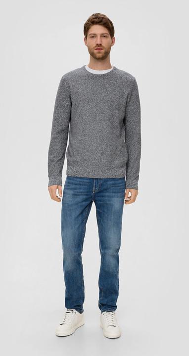Produktbild S.Oliver Strickpullover Feinstrickpullover mit Crew Neck (S)
