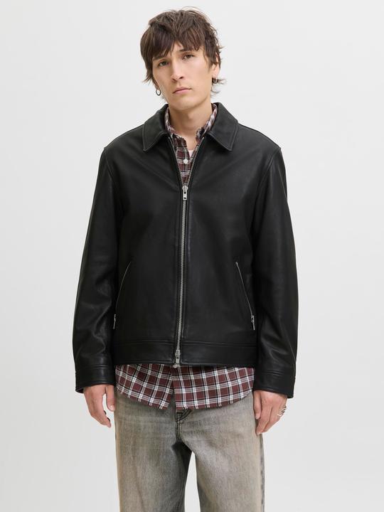 Actual product image Jack & Jones Jjecasablanca Leather Jacket Ln (XL)