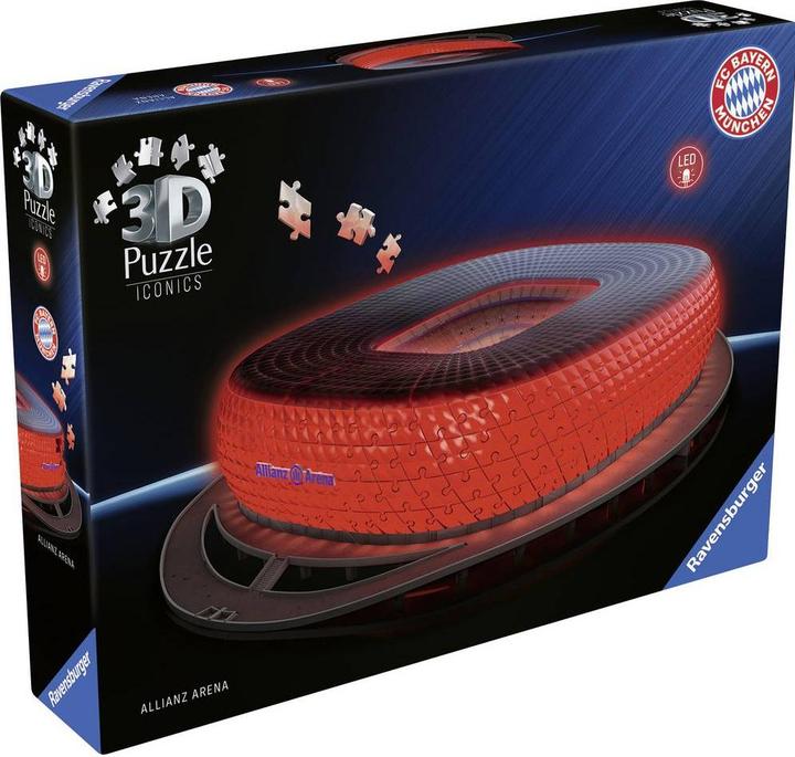 Immagine prodotto Ravensburger Iconics: Allianz Arena - mit Licht (216 pezzi)