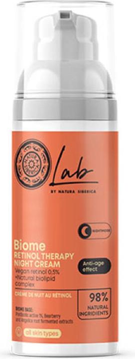Natura Siberica Lab Biome Retinol Therapy Night Face Cream 50ml (50 ml, Nachtcreme)