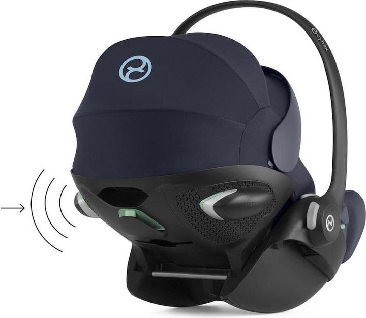 Actual product image Cybex CLOUD G I-SIZE PLUS Ocean Blue | navy blue (Baby car seat, ECE R129/i-Size Standard)