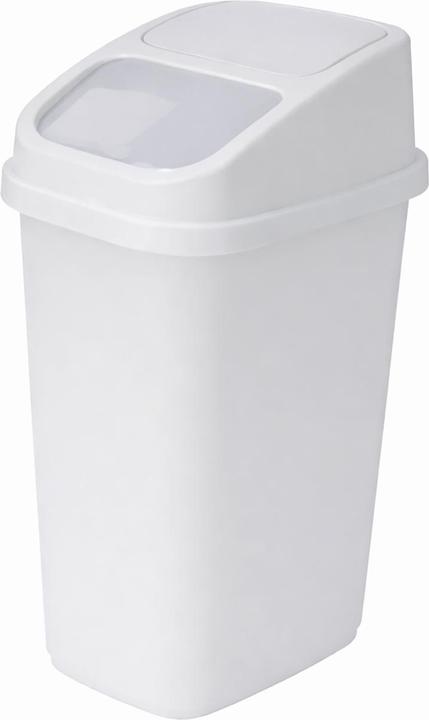 Mojawo Waste Bin Mülleimer Kosmetikeimer Bad Schwingdeckel 5L Weiss (5 l)