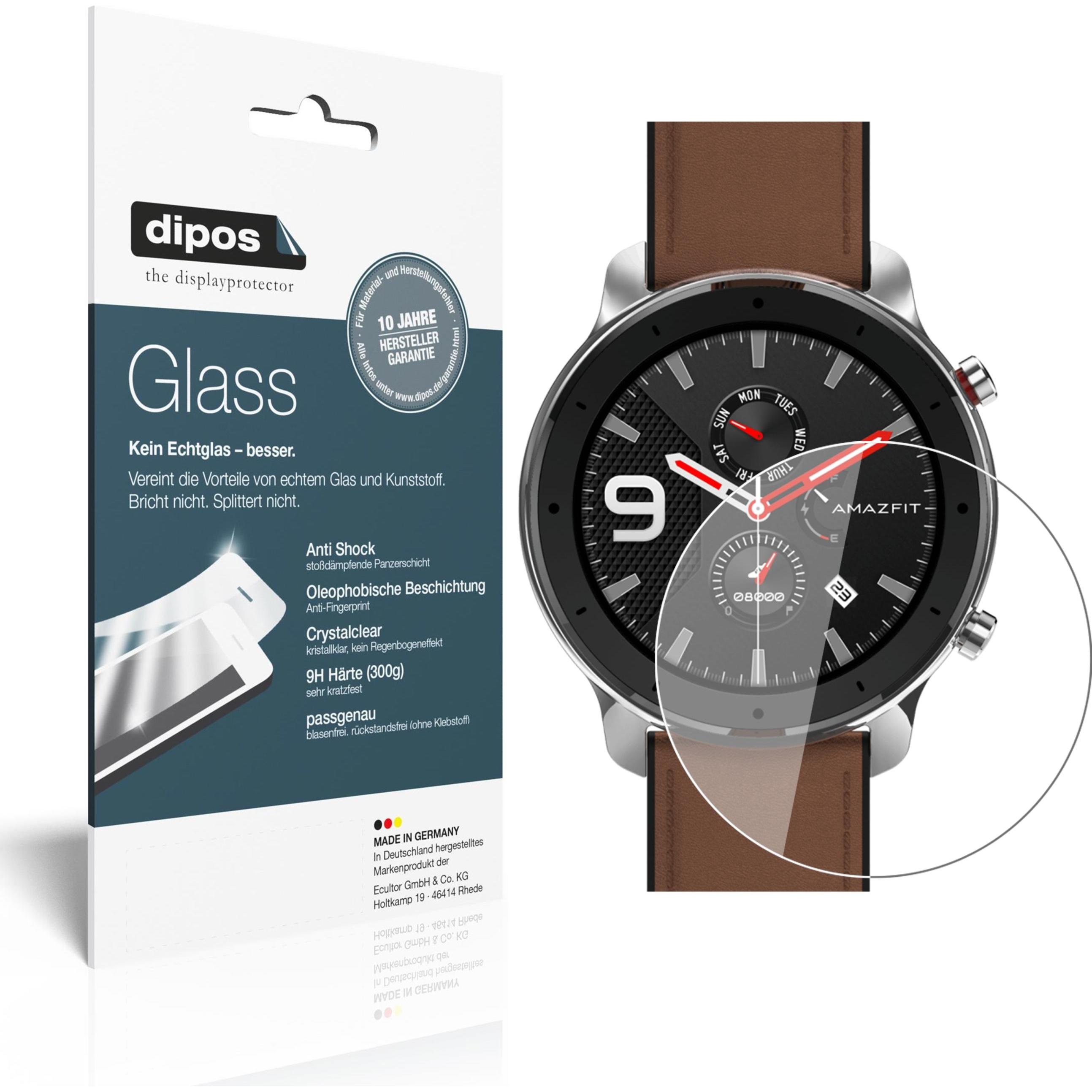 Dipos Displayschutz Anti-Shock, Smartwatch Schutzfolie, Transparent