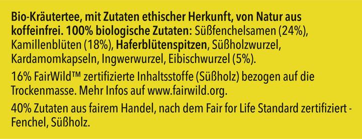 Nährwerte und Zutaten Pukka Relax (40 g)