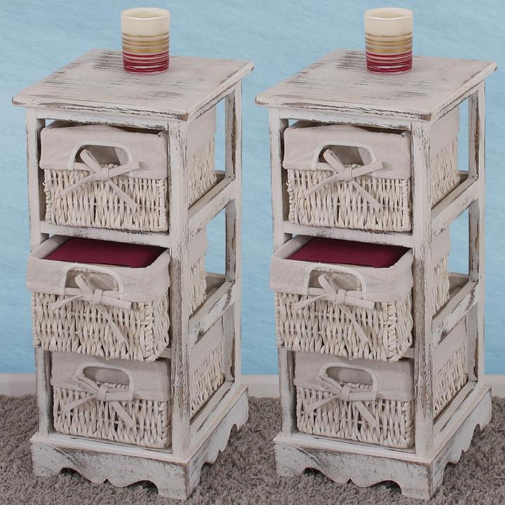 Image du produit JOHN316 2x Regal Kommode (25 x 28 x 58 cm)