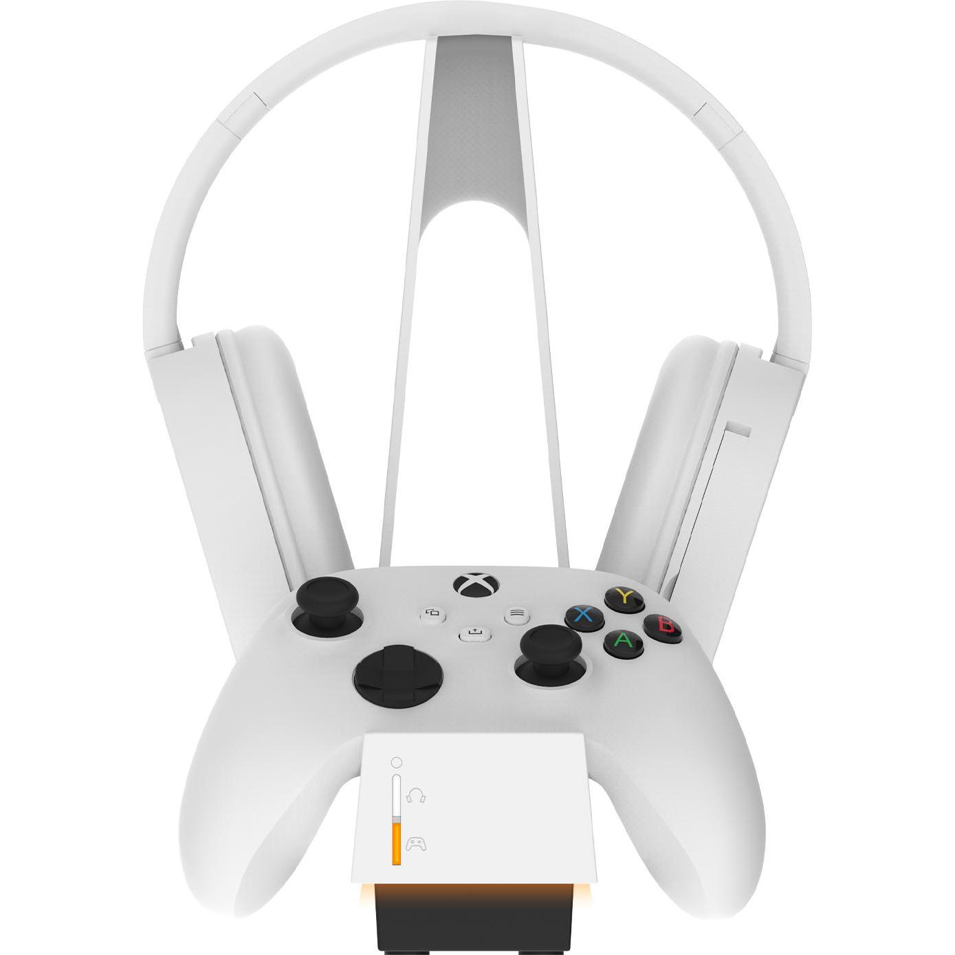 Snakebyte Stazione di ricarica XB Combo Charge X bianco per Gamepad e cuffie (Xbox One S, Xbox Series X), Accessori per controller gaming, Bianco