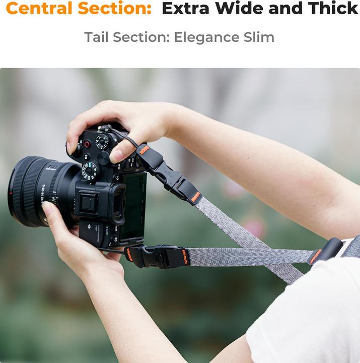 Actual product image K&F Concept 45mm WidthNeck Strap Urban Wander 03 (Grey) (Neck belt)