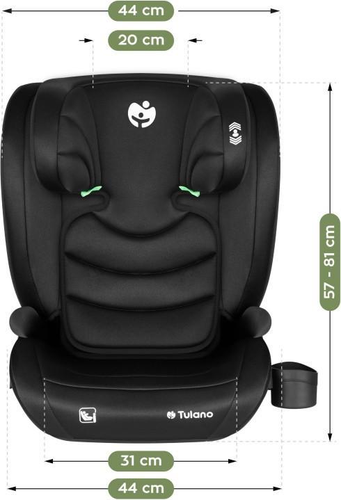 Productafbeelding Tulano Joy 20 Autositz Schwarz (Kinderzitje, Zitverhoger)