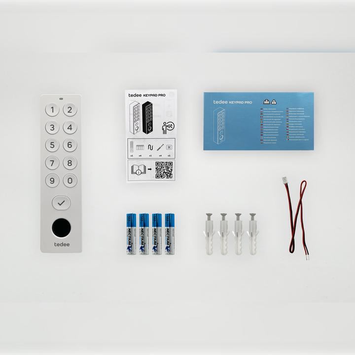 Actual product image Tedee Keypad Pro (Electronic numerical code, Fingerprint)