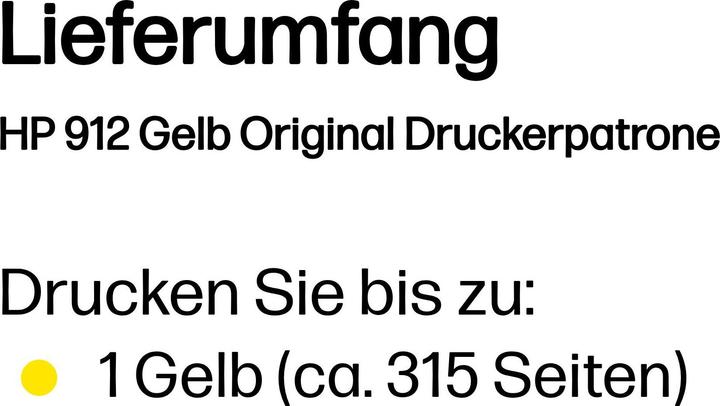 Produktbild HP 912 (Y)