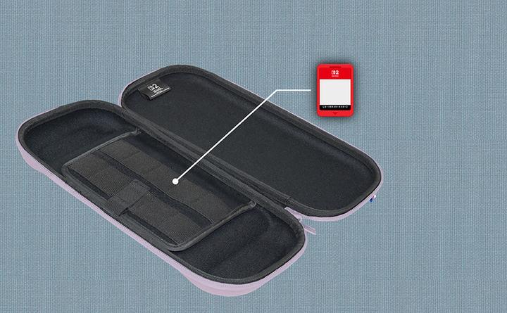 Productafbeelding HORI SWITCH 2/SWITCH Custodia Tough Pouch Slim Lavanda (Switch 2)