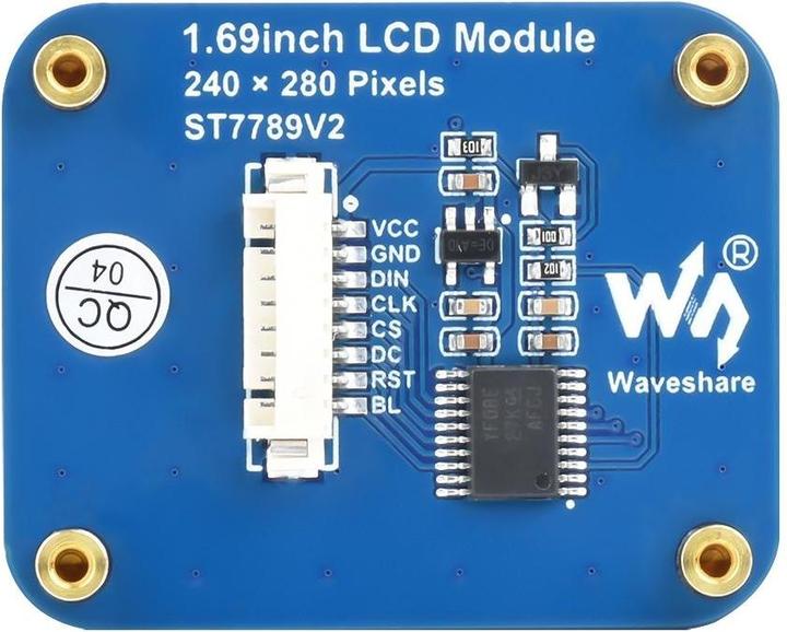 Actual product image WaveShare 240x280 1.69inch LCD Display Module