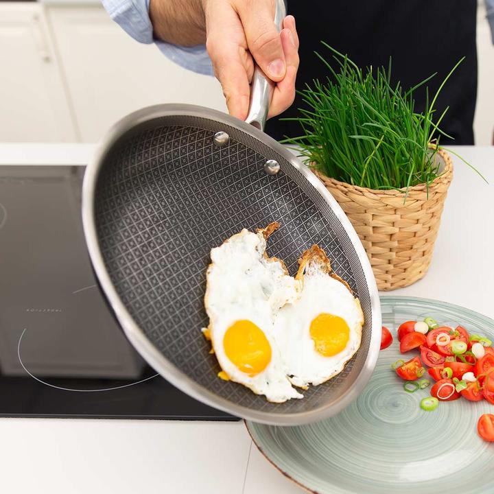 Actual product image Livington Titan Pan Breakfast Pan (20 cm) (20 cm, Frying pan, Stainless steel)