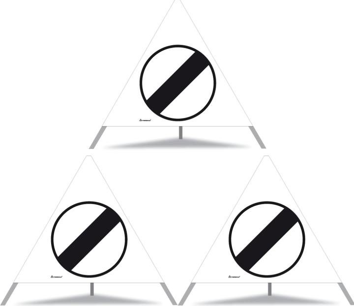 Produktbild Moravia Faltsignal Triopan, SL 700 mm, R1, Symbol 2.58 Freie Fahrt