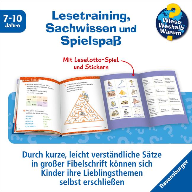 Actual product image Ravensburger Wieso? Weshalb? Warum? Erstleser, Band 9: Das alte Ägypten (German, Sandra Noa, Peter Friedl, 2023)
