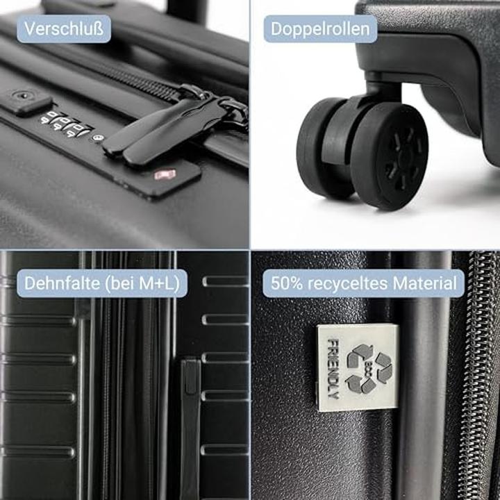 Image du produit JSA Set de trousses de voyage 45610 3pcs noir (90 l)