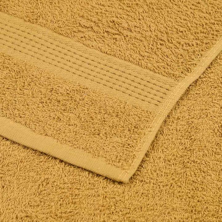 Actual product image VidaXL Sauna towels 10 pcs. Golden 80x200 cm 360 g/m² 100% cotton towel