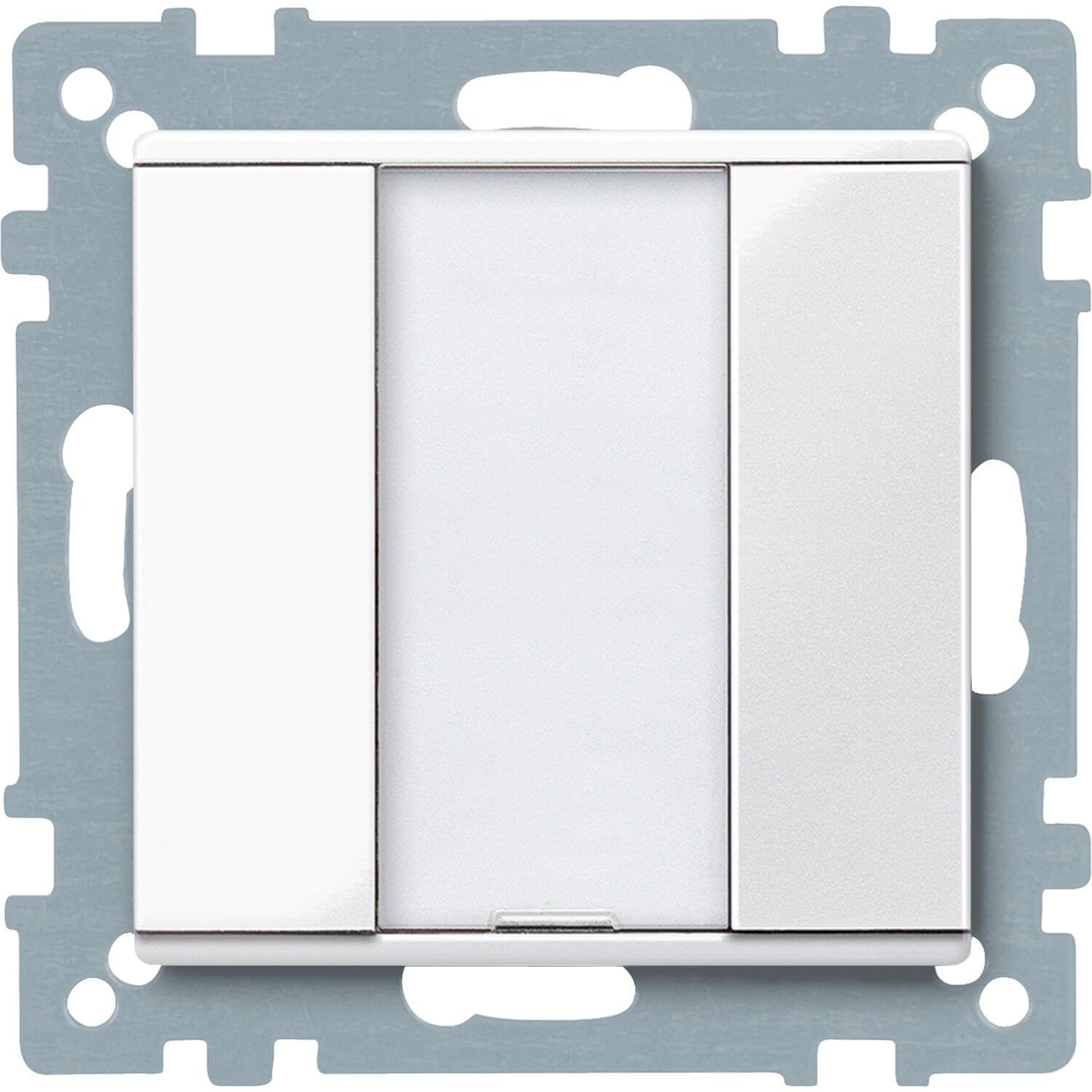 Merten 617119 Elektroschalter Weiss, Taster + Schalter, Weiss