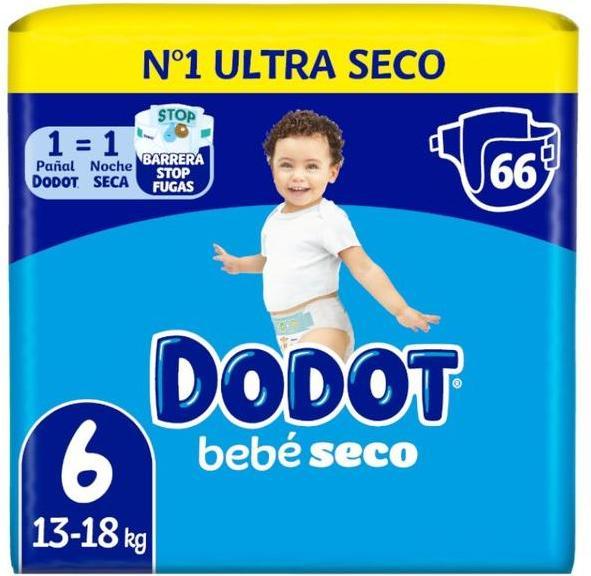 Immagine prodotto Dodot Pannolini Bebè Seco (Dimensione 6, 66 Pezzo/i)
