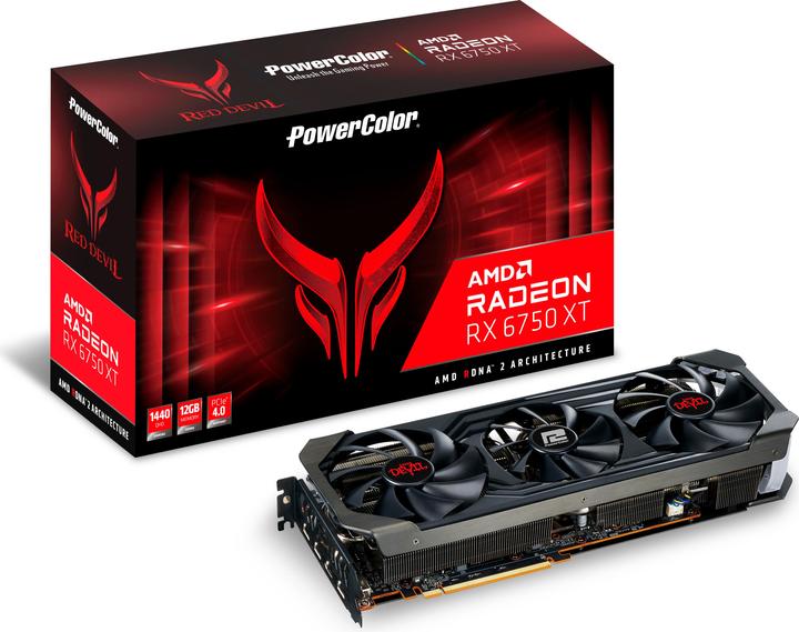 Actual product image Powercolor Radeon RX6750XT Devil (12 GB)