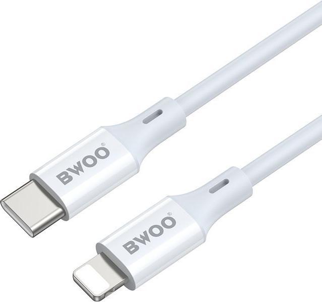 Actual product image Bwoo 27W USB-C to Lightning cable, ABS case + TPE molding, 2M (2 m, USB 3.0, 27 W)