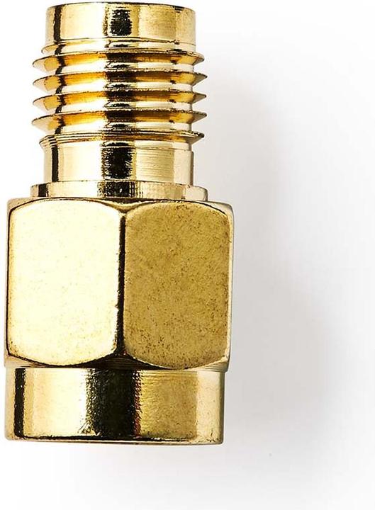 Produktbild Nedis SMA Adapter | SMA-Buchse Reverse Polarity | SMA-Stecker | Vergoldet | 50 Ohm | Gerade | Kupfer (Stecker und Verbinder)