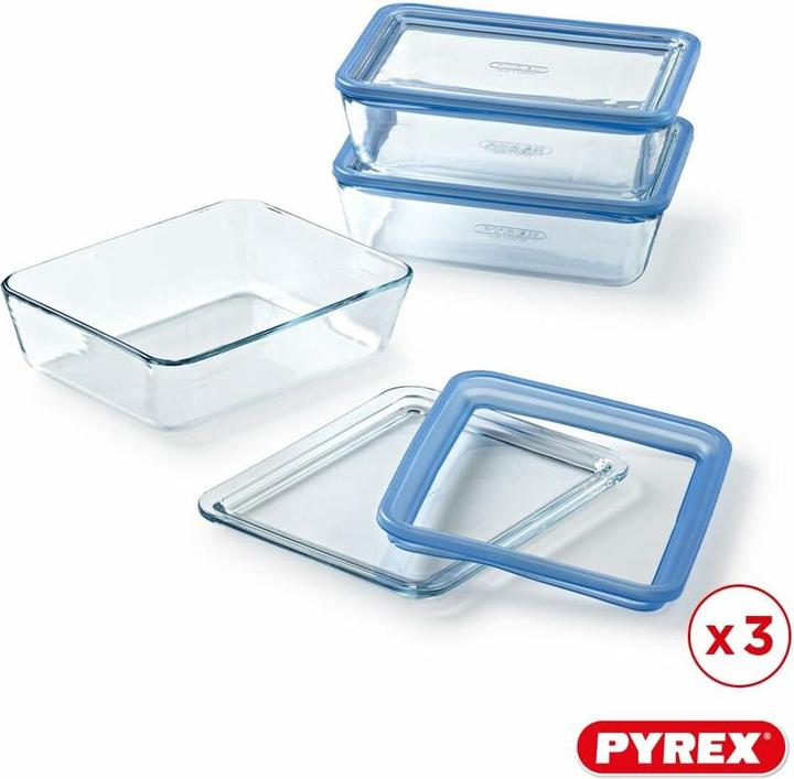 Actual product image Pyrex Lunchbox-Set 2,6 L 3 Stücke