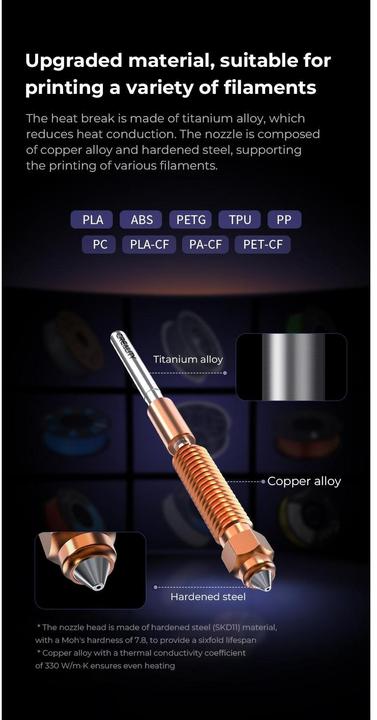 Immagine prodotto Creality Set di ugelli a cambio rapido Unicorn (Spazzola)