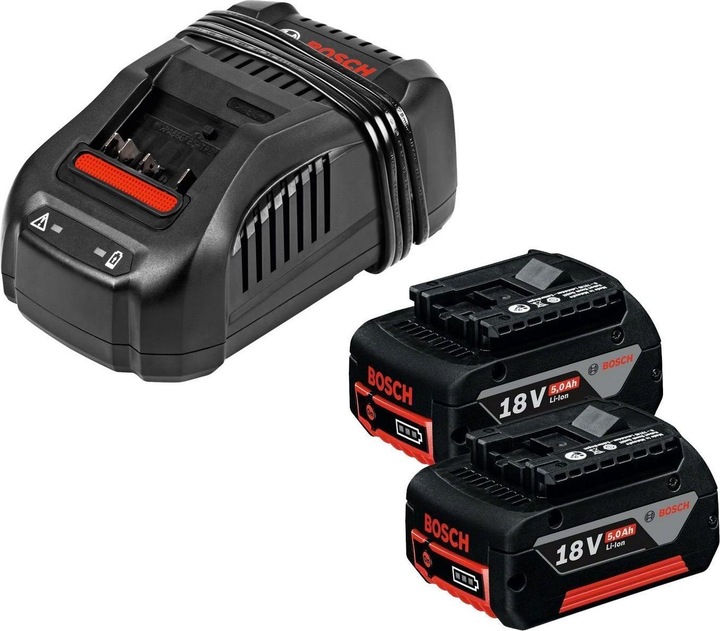 Productafbeelding Bosch Professional Lader GAL 1880 CV Set incl. 2x 5Ah oplaadbare batterij (18 V)
