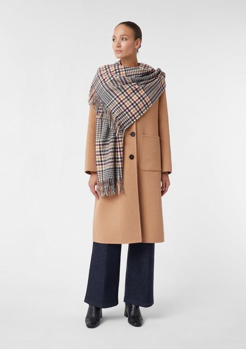 Image du produit Comma Tuch Softer Fransen-Schal mit Karo-Muster