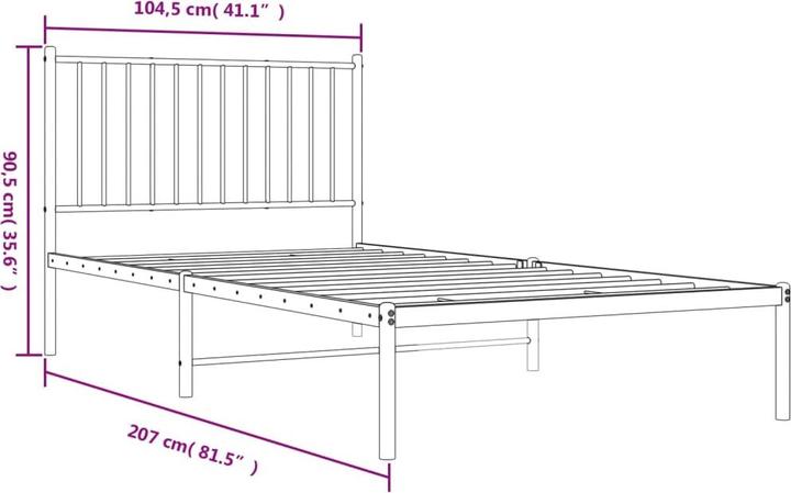 Image du produit vidaXL Bettgestell (100 x 200 cm)