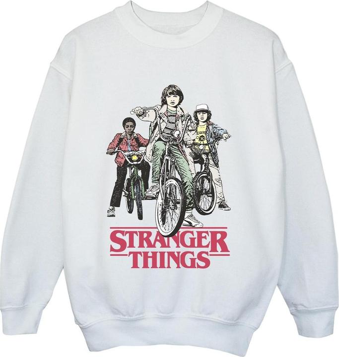 Actual product image Netflix Boys Stranger Things Retro Bikers Sweatshirt (140, 146)
