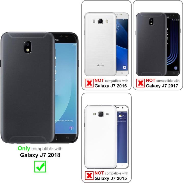 Actual product image Cadorabo Chain case for Samsung Galaxy J7 2018 necklace cover adjustable