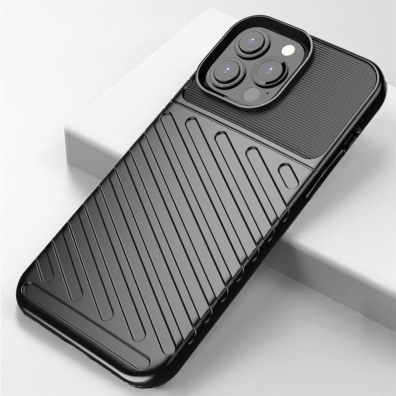 Thumbnail - Hurtel Thunder Case Flexible Tough Rugged Cover TPU Case for iPhone 13 Pro Max blue (Apple iPhone 13 Pro Max), Smartphon...