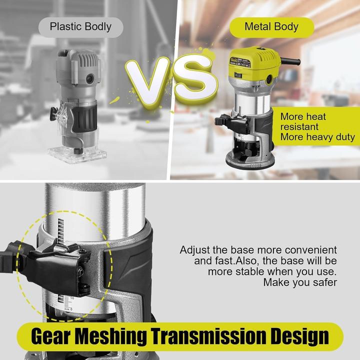 Image du produit Dewinner Défonceuse, 710W avec accessoires