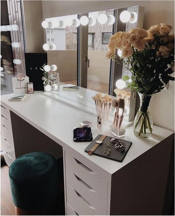 Produktbild Hollywood Starlights Schminkspiegel (100 x 70 cm)