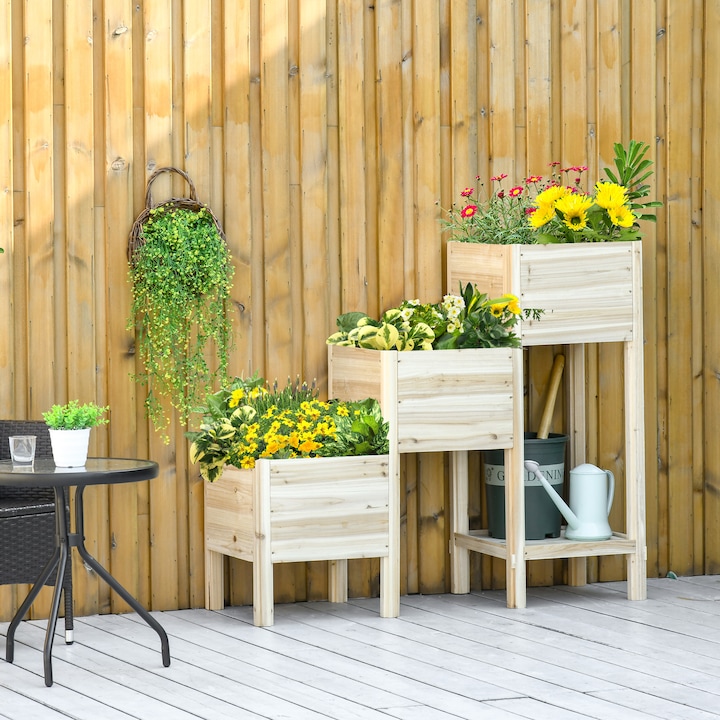 Produktbild Outsunny Hochbeet mit 3 Stufigen Design