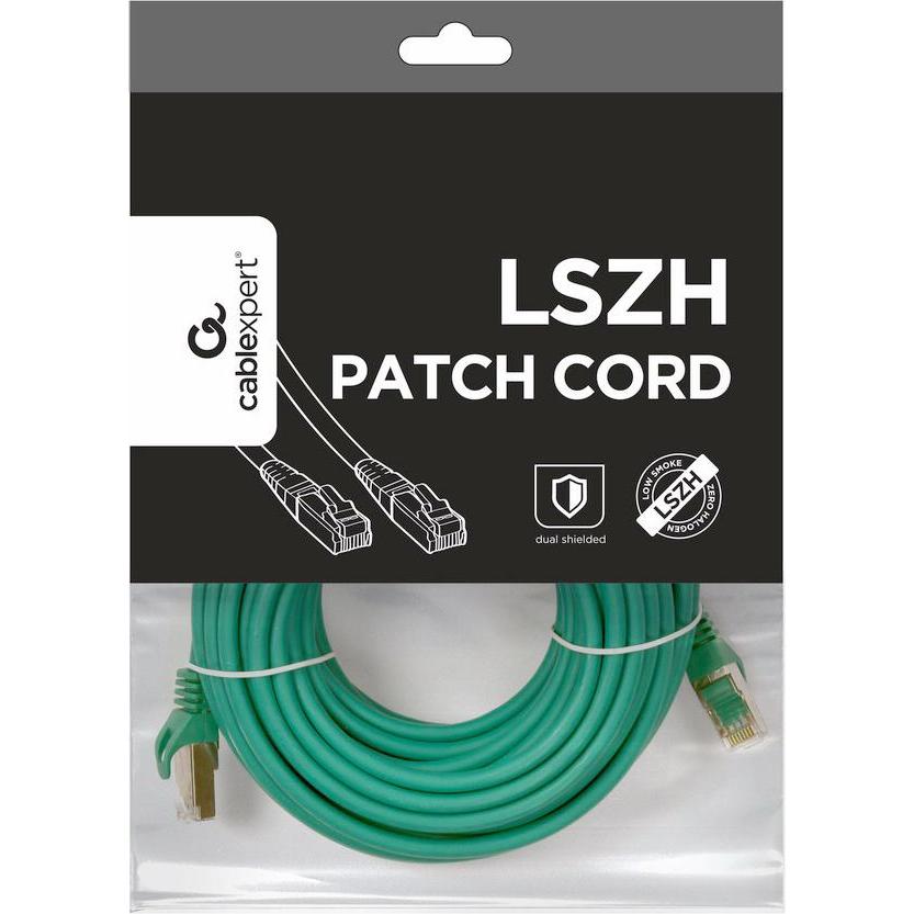 Thumbnail - Gembird S/FTP Cat. 6A LSZH patch cord, green, 20 m (20 m), Netzwerkkabel
