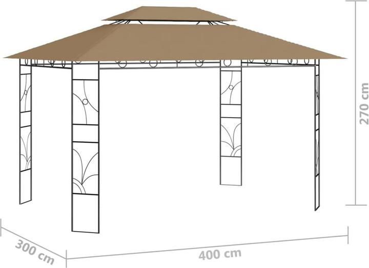 Image du produit vidaXL Gartenpavillon (400 cm, 300 cm)