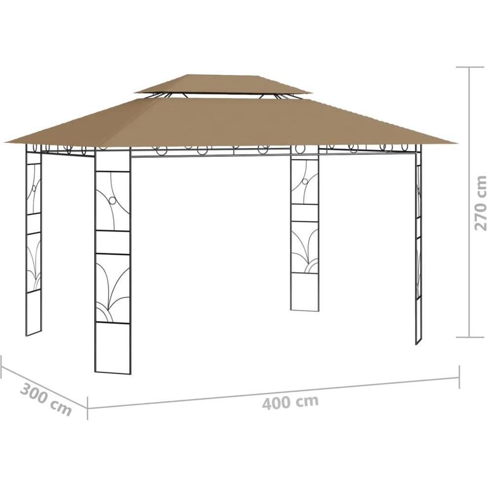 VidaXL, Pavillon, Gartenpavillon (400 cm, 300 cm)